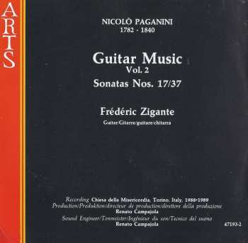 CD Niccolò Paganini: Guitar Works Vol.2