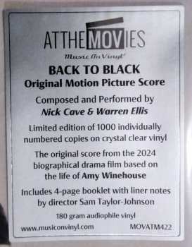LP Nick Cave & Warren Ellis: Back To Black (Original Motion Picture Score)
