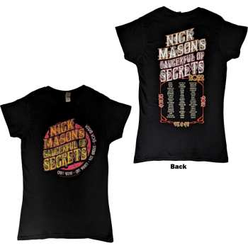 Merch Nick Mason's Saucerful Of Secrets: Nick Mason's Saucerful Of Secrets Ladies T-shirt: Echoes European Tour 2022 (back Print & Ex-tour) (small) S
