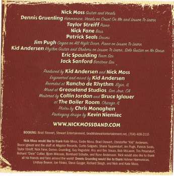 CD Nick Moss Band: The High Cost Of Low Living