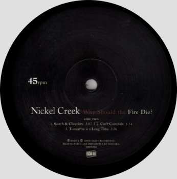 2LP Nickel Creek: Why Should The Fire Die?