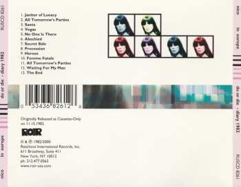 CD Nico: Do Or Die - Diary 1982 (Nico In Europe)