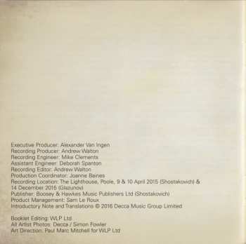 CD Dmitri Shostakovich: Shostakovich | Glazunov