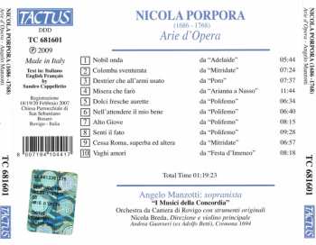 CD Nicola Porpora: Arie D'Opera