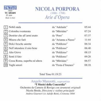 CD Nicola Porpora: Arie D'Opera