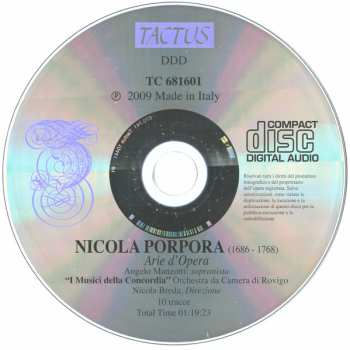 CD Nicola Porpora: Arie D'Opera