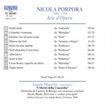 CD Nicola Porpora: Arie D'Opera