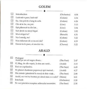CD Nicolae Bretan: Golem And Arald (Operas In One Act)