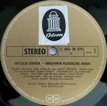 LP Nicolai Gedda: Berühmte Russische Arien
