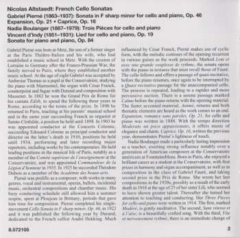 CD Nicolas Altstaedt: French Cello Sonatas