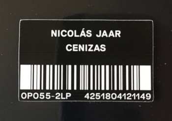 2LP Nicolas Jaar: Cenizas LTD | DLX