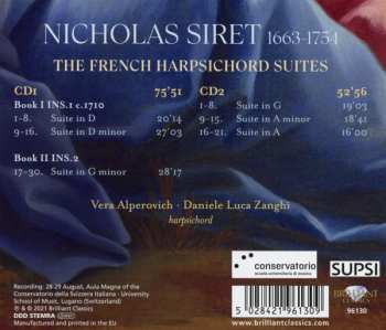 2CD Nicolas Siret: The French Harpsichord Suites