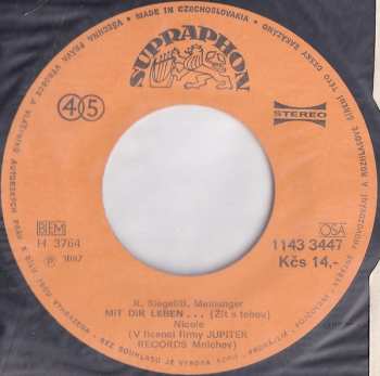 SP Nicole: Song For The World (Píseň Pro Svět) / Mit Dir Leben... (Žít S Tebou)