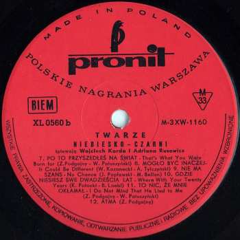 LP Niebiesko-Czarni: Twarze