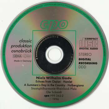 CD Niels Wilhelm Gade: Orchestral Works