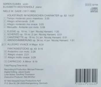 CD Niels Wilhelm Gade: Works For Violin & Piano