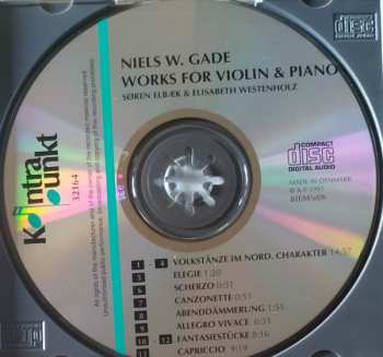 CD Niels Wilhelm Gade: Works For Violin & Piano