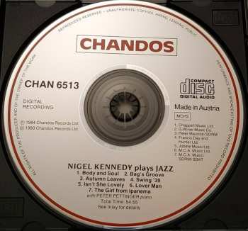 CD Nigel Kennedy: Plays Jazz