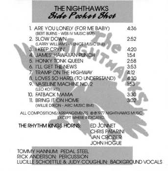 CD The Nighthawks: Side Pocket Shot