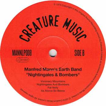LP Manfred Mann's Earth Band: Nightingales & Bombers