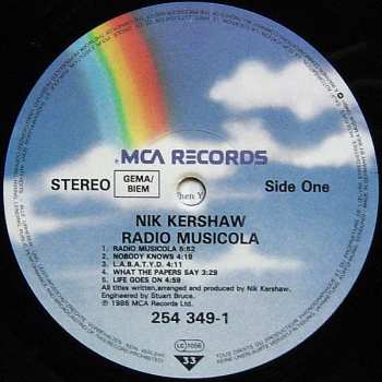 LP Nik Kershaw: Radio Musicola