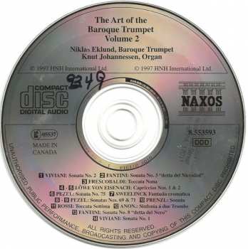 CD Niklas Eklund: The Art Of The Baroque Trumpet, Vol. 2