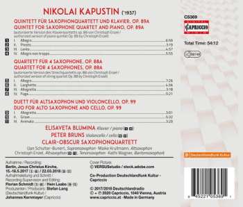 CD Nikolai Kapustin: Saxophone Chamber Music