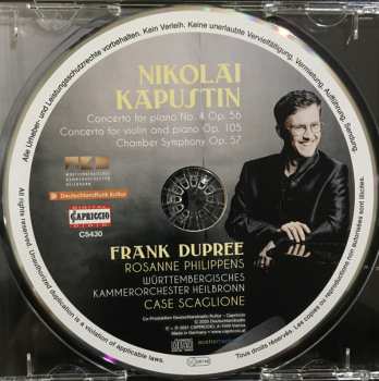 CD Rosanne Philippens: Nikolai Kapustin: Piano Concerto No. 4 / Double Concerto / Chamber Symphony