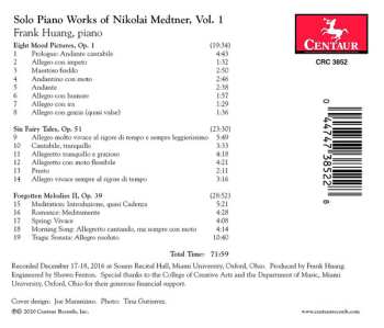 CD Nikolai Medtner: Solo Piano Works Of Nikolai Medtner Vol. 1