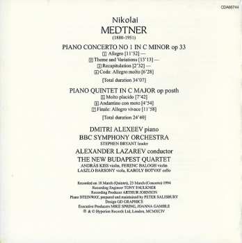 CD BBC Symphony Orchestra: Piano Concerto No 1 In C Minor / Piano Quintet In C Major