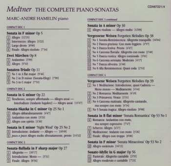 4CD Nikolai Medtner: The Complete Piano Sonatas / Forgotten Melodies I, II