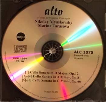 CD Nikolai Myaskovsky: Cello Concerto • Cello Sonatas