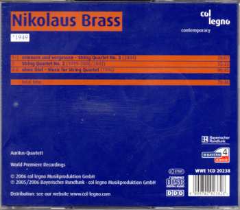 CD Nikolaus Brass: String Quartets, Vol. 1