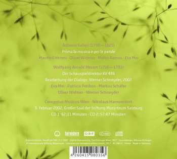 2CD Wolfgang Amadeus Mozart: Prima La Musica E Poi Le Parole; Der Schauspieldirektor