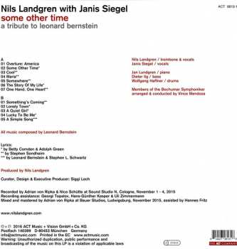 LP Nils Landgren: Some Other Time, A Tribute To Leonard Bernstein