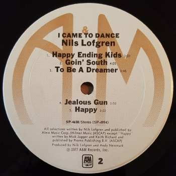 LP Nils Lofgren: I Came To Dance