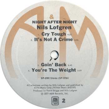 2LP Nils Lofgren: Night After Night