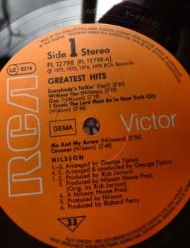 LP Harry Nilsson: Greatest Hits