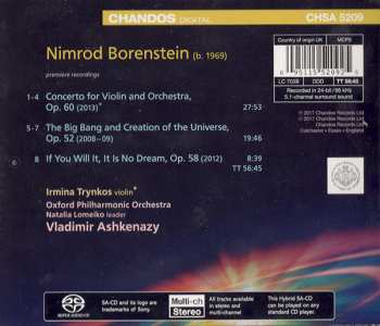 SACD Vladimir Ashkenazy: Violin Concerto / If You Will It, It Is No Dream / The Big Bang and Creation of the Universe