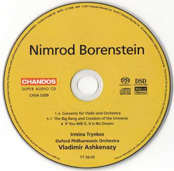 SACD Vladimir Ashkenazy: Violin Concerto / If You Will It, It Is No Dream / The Big Bang and Creation of the Universe
