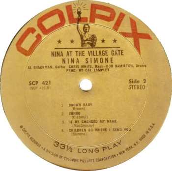 LP Nina Simone: At The Village Gate
