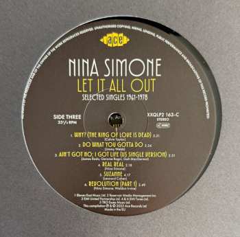 2LP Nina Simone: Let It All Out Selected Singles 1961-1978