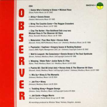 4CD/Doos Niney The Observer: The Observer Master Mix Collection