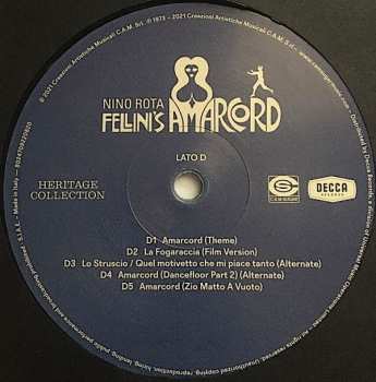 2LP Nino Rota: Fellini's Amarcord