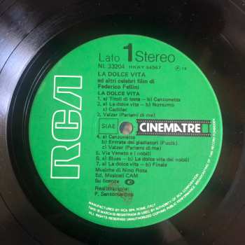 LP Nino Rota: La Dolce Vita E Altri Celebri Film
