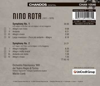 CD Nino Rota: Symphonies Nos 1 & 2