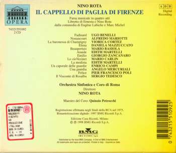 2CD/Doos Nino Rota: Il Cappello Di Paglia Di Firenze