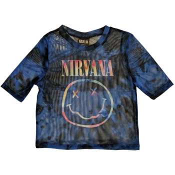 Merch Nirvana: Dames Crop Top Pastel Smiley
