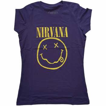Merch Nirvana: Dames T-shirt Yellow Smiley 