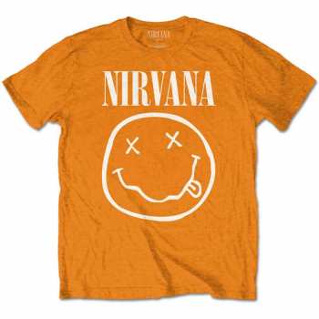 Merch Nirvana: Kinder T-shirt White Smiley 